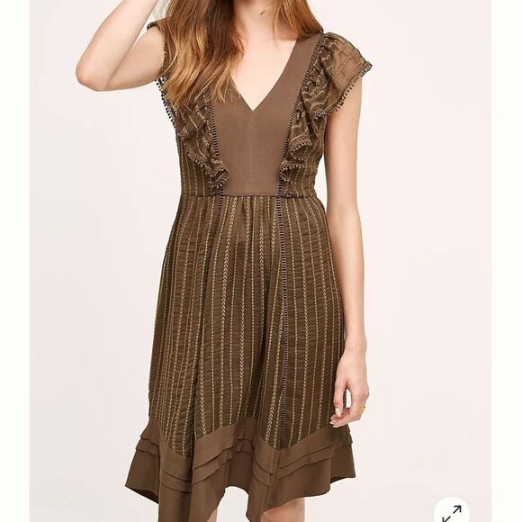 Anthropologie Holding Horses Cheshire Boho Dress Size Small - Picture 1 of 8
